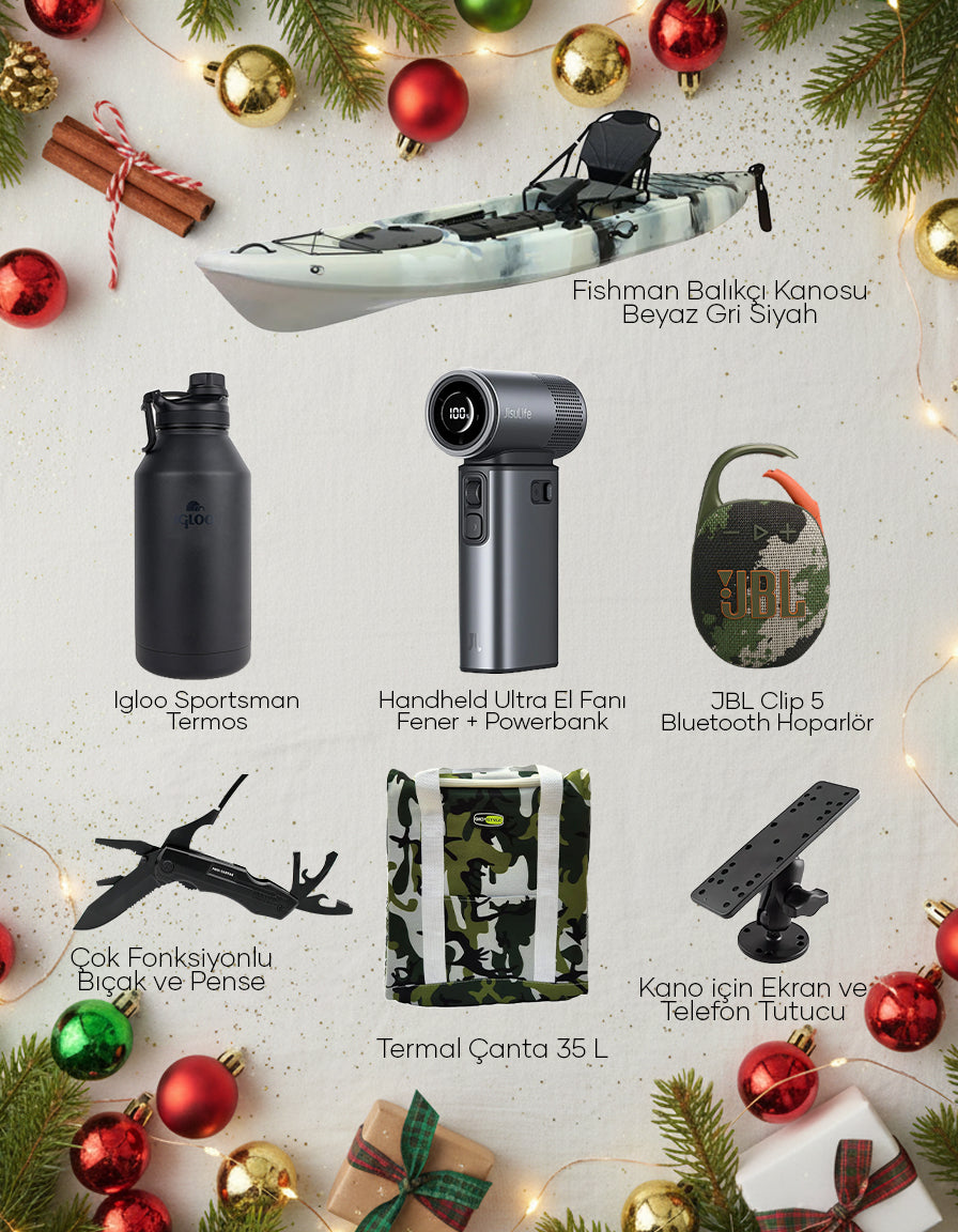 Balıkçı Seti Gri Siyah