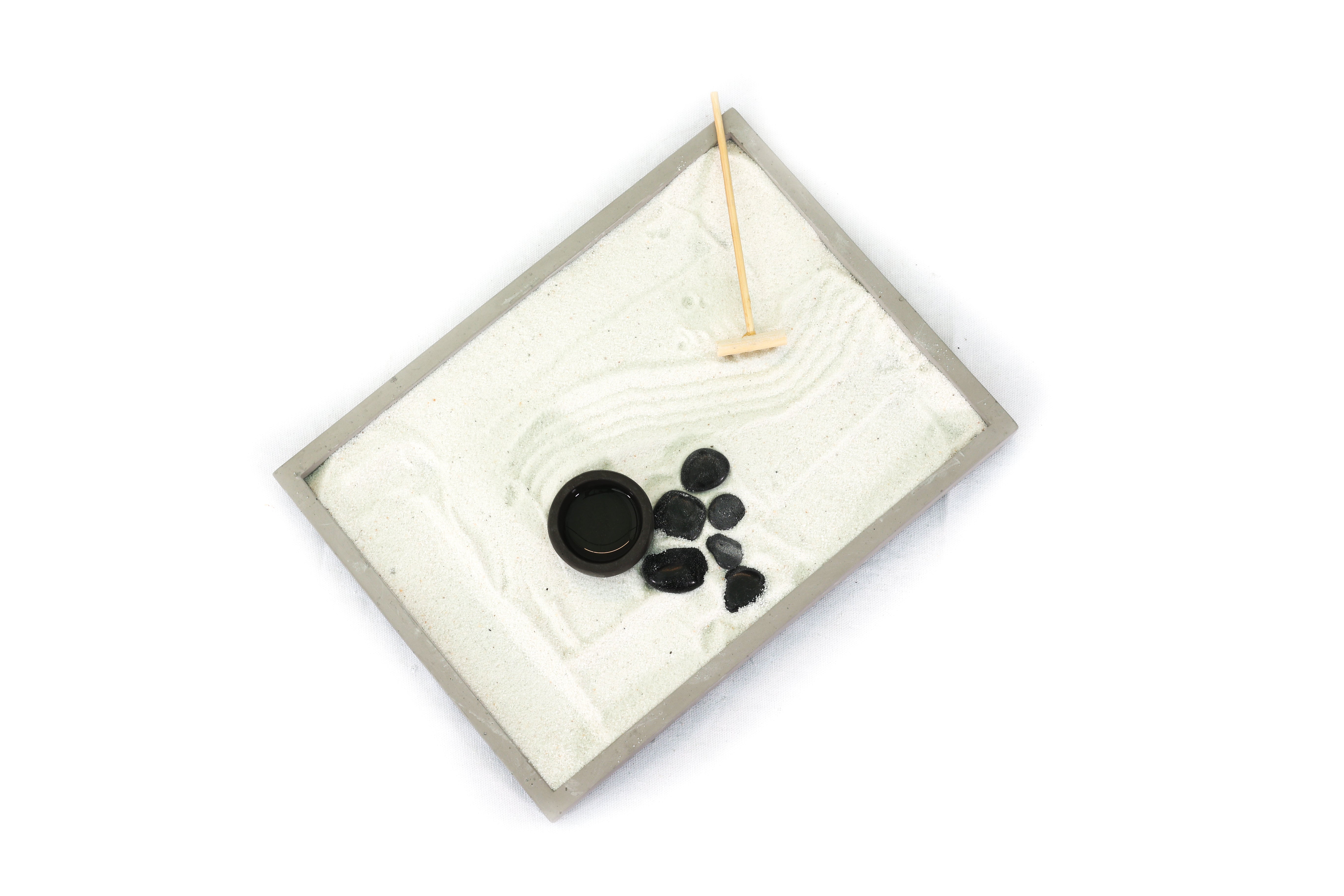 Dikdörtgen Mini Zen Bahçesi