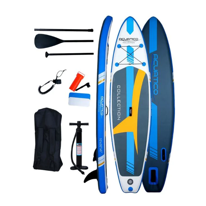 Acuatico Collection Şişme Sup Board/Isup Stand Up Paddle Board 305x76x15 Cm Turuncu & Beyaz & Mavi & Gri