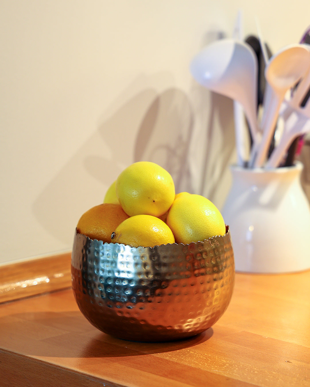 Aurea Metal Saksı Küçük Boy Sarı