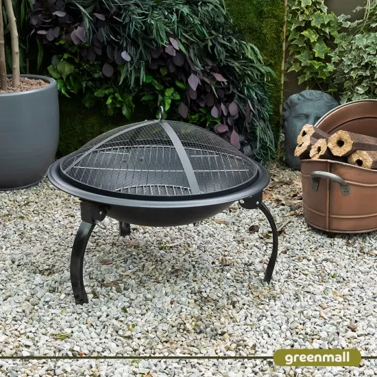 Avalon Bahçe Şöminesi Siyah