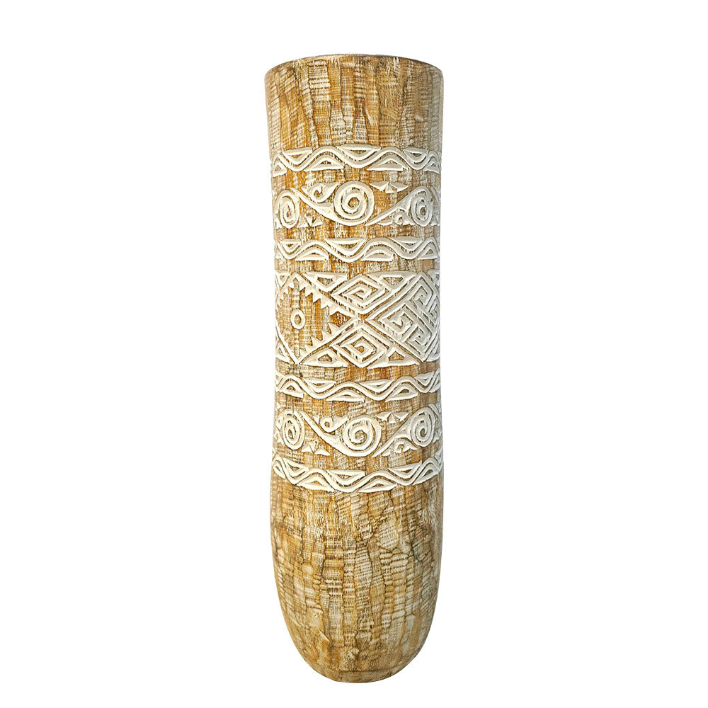 Bali Motifli Palmiye Saksısı XL