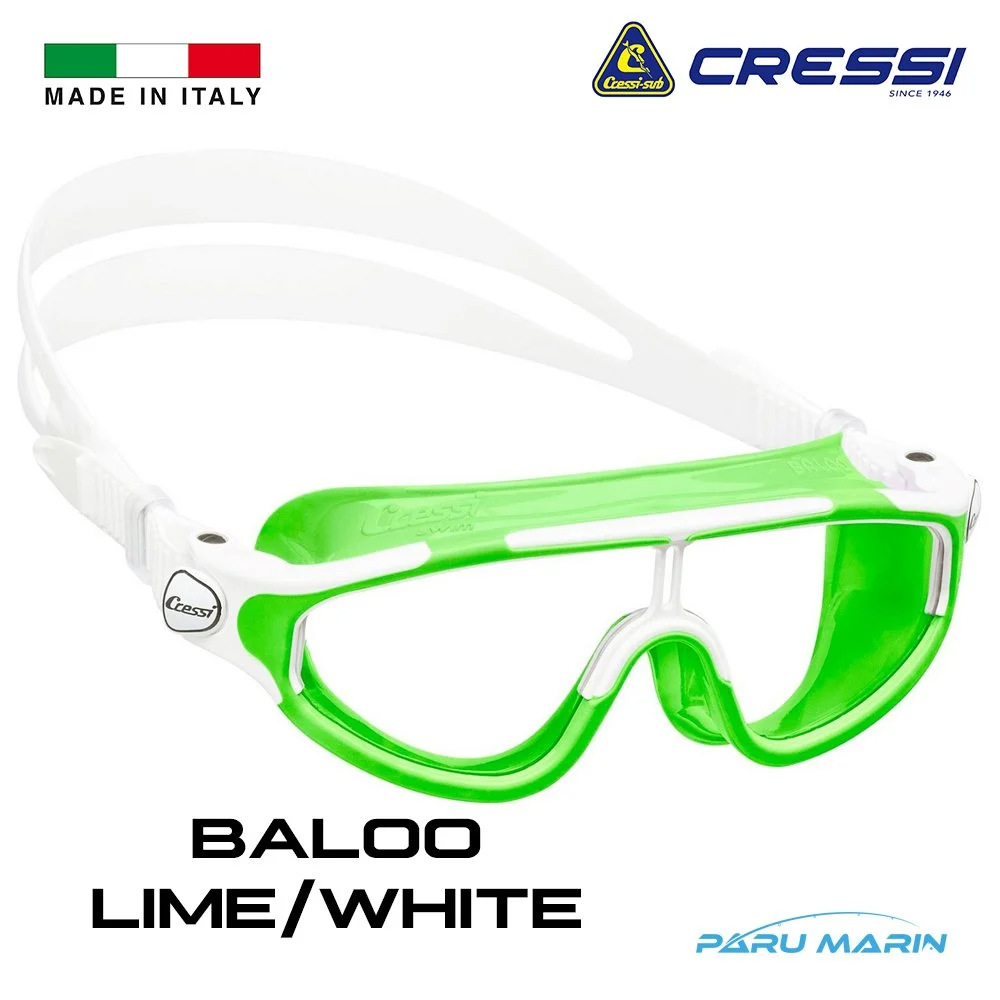 Cressi Baloo 2-7 Yaş Lime / White Deniz Gözlüğü