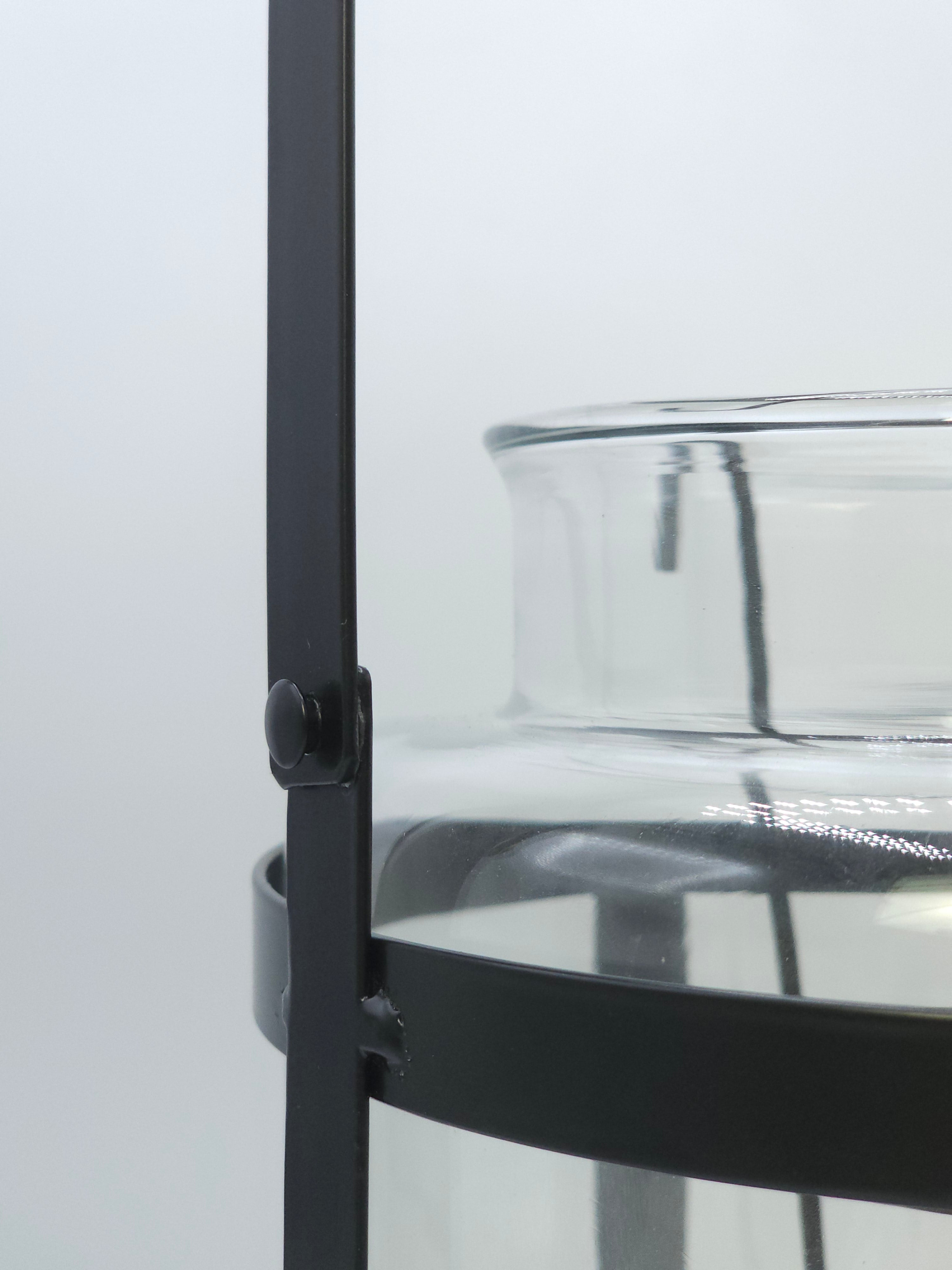 Bekçi Feneri Büyük Boy Siyah