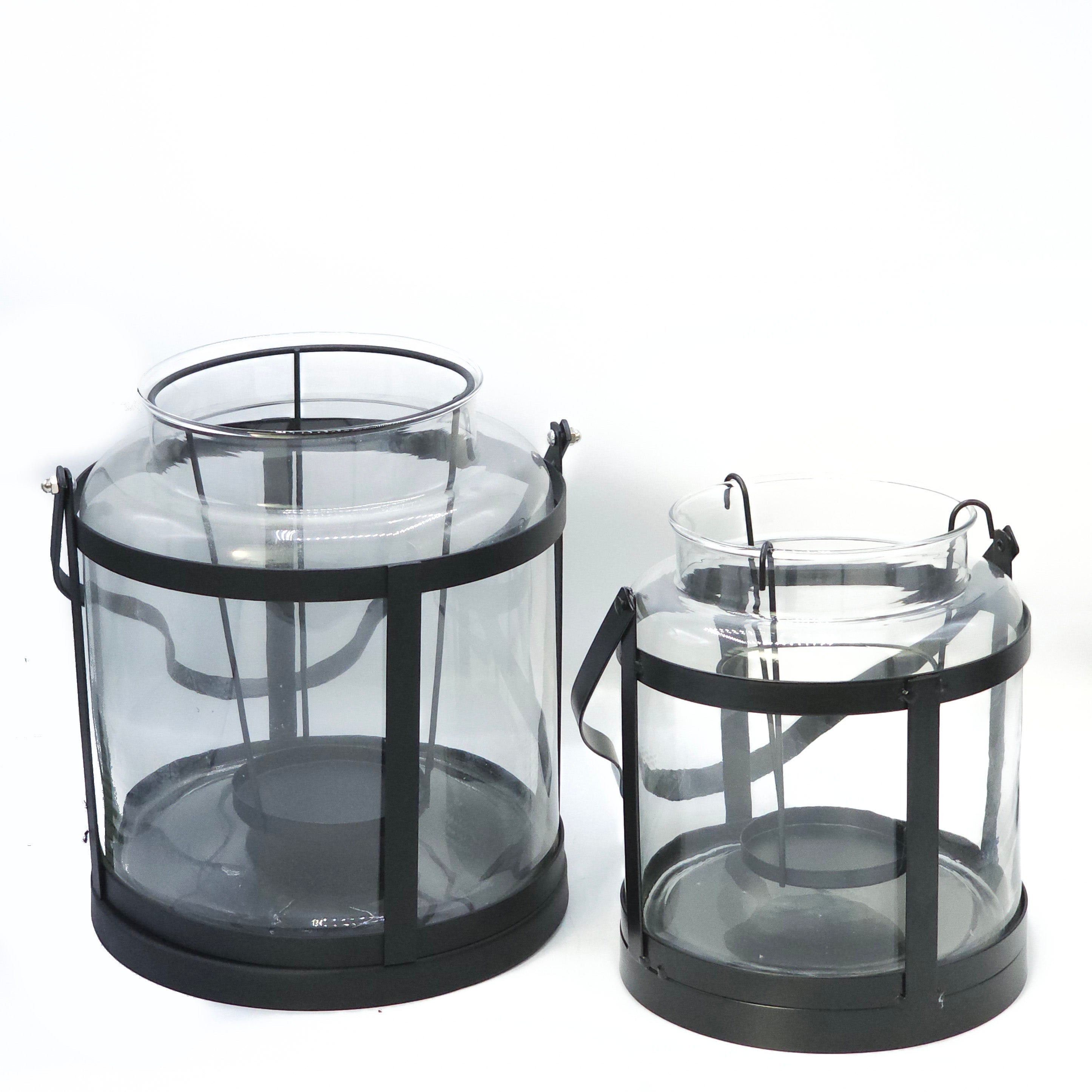 Bekçi Feneri Büyük Boy Siyah