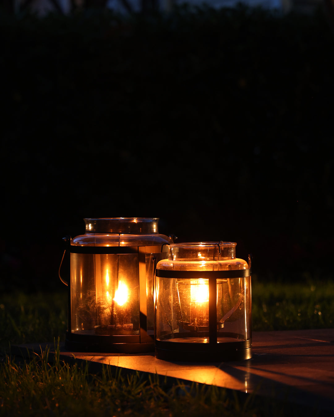 Bekçi Feneri Büyük Boy Siyah