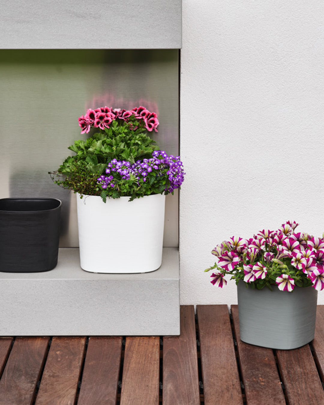 Capri 38 Beyaz Plastik Akıllı Saksı