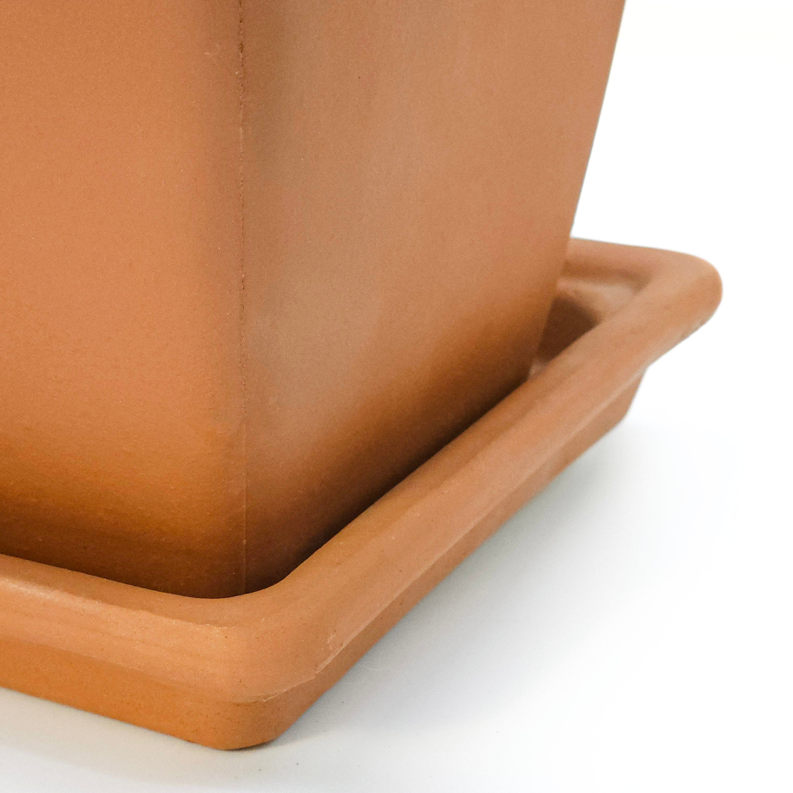 Cassetta Garda 32 cm Toprak Saksı Terracota