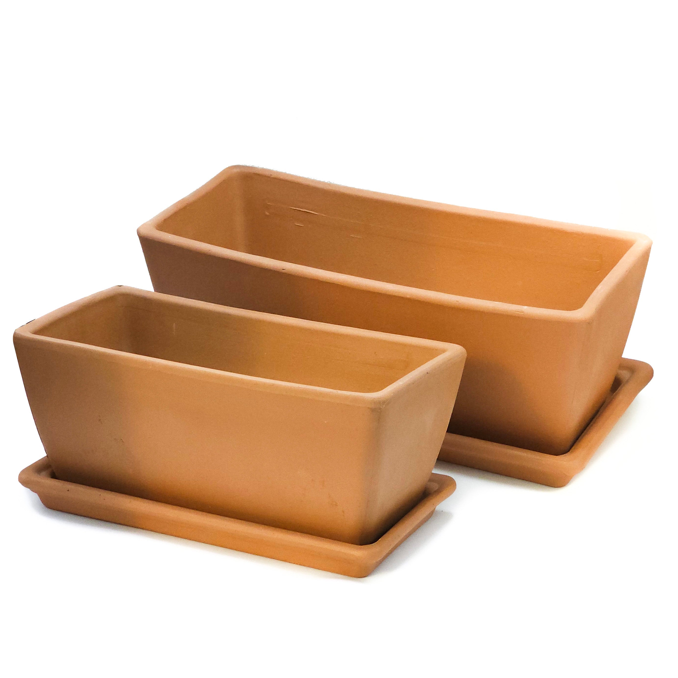 Cassetta Garda 32 cm Toprak Saksı Terracota