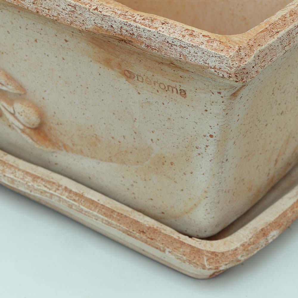 Cassetta Olive 40 cm Toprak Saksı Terracota