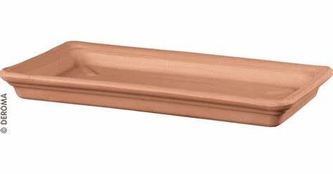 Cassetta Roma 54 cm Toprak Saksı Terracota