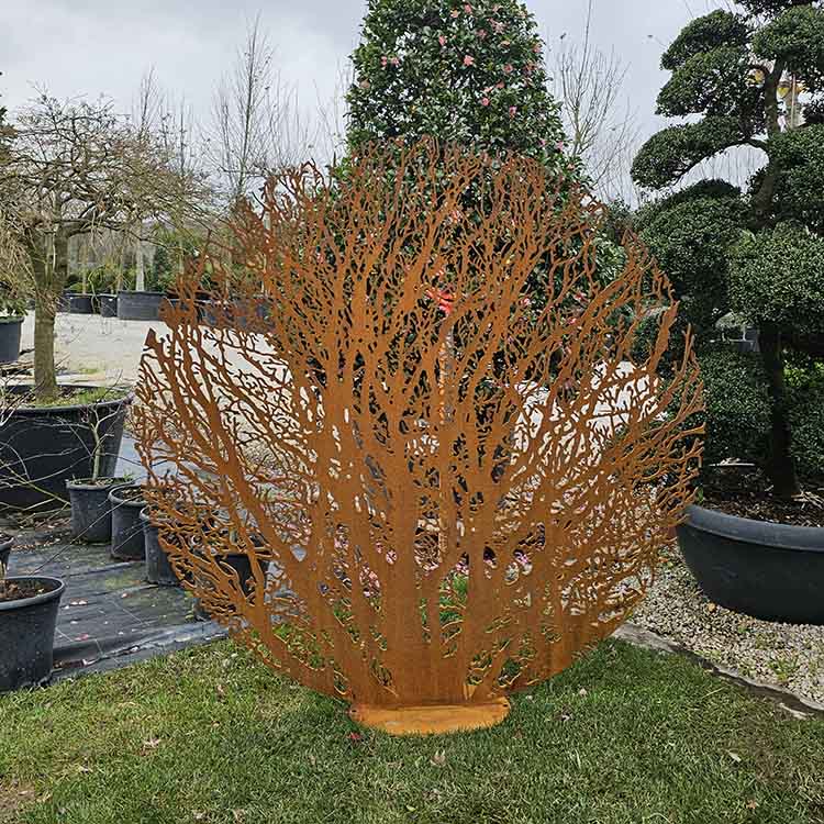 Corten Bahçe Ağaç Heykeli