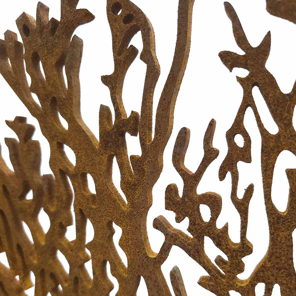 Corten Bahçe Ağaç Heykeli