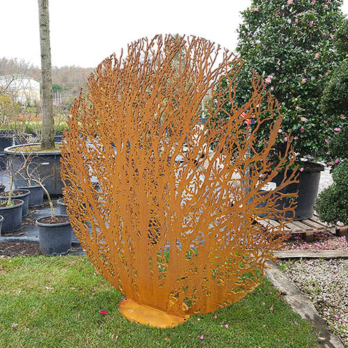 Corten Bahçe Ağaç Heykeli