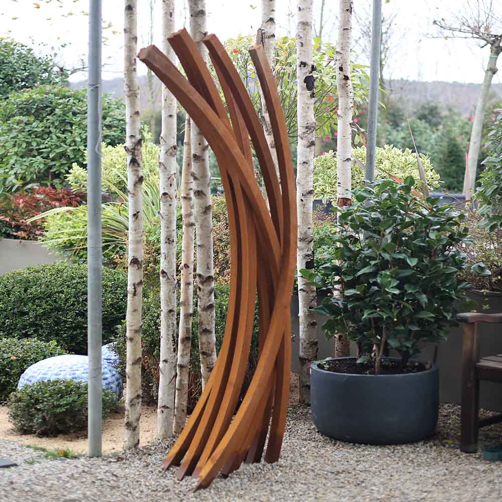 Corten Dekoratif Bahçe Heykeli