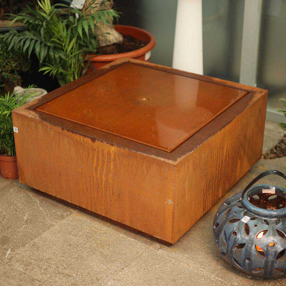 Corten Kare Su Tablası