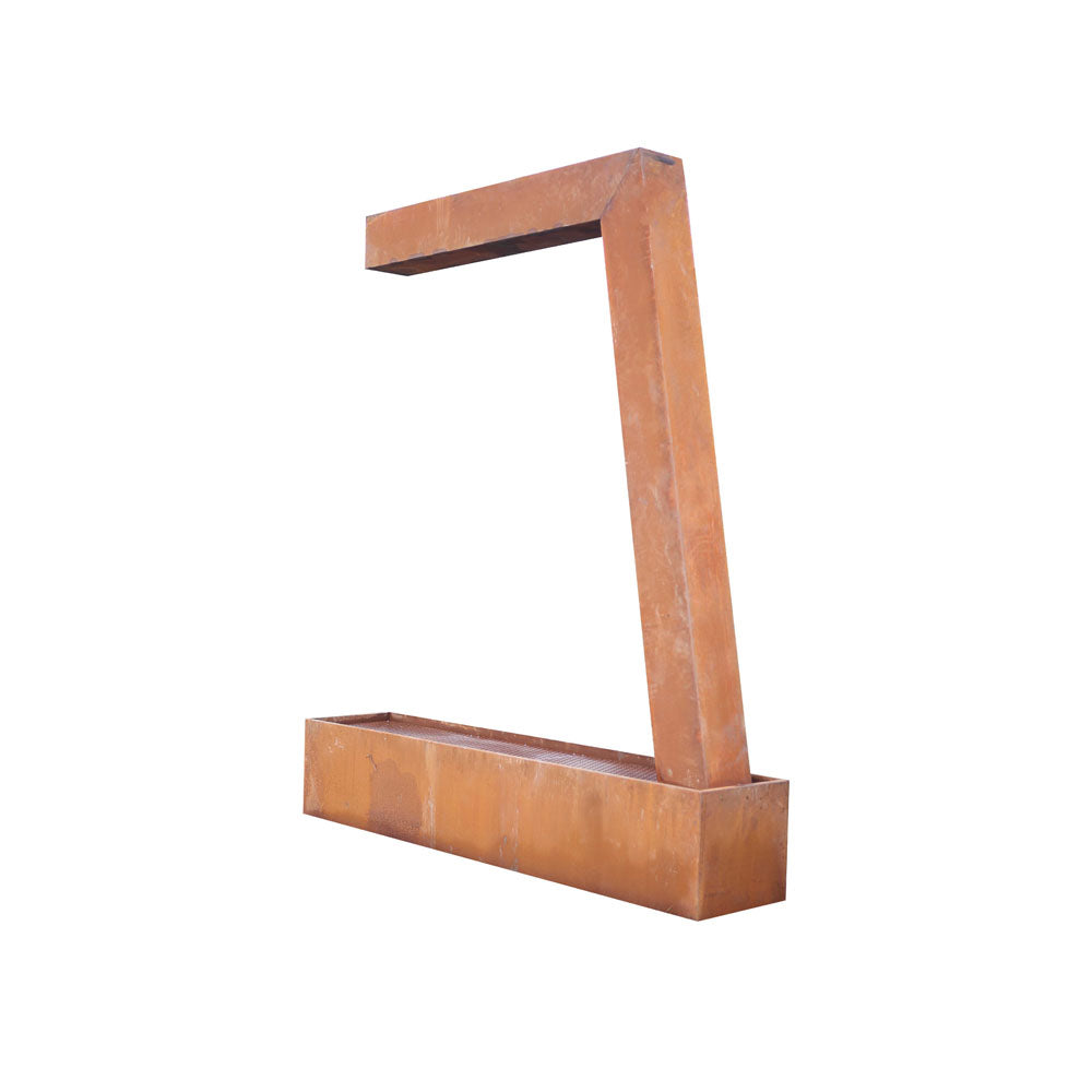 Corten L Şeklinde Su Perdesi