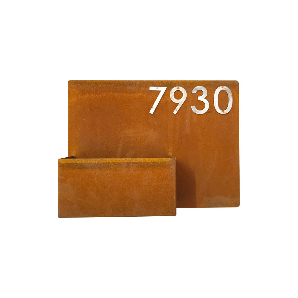 Corten Numaralı Modern Saksı