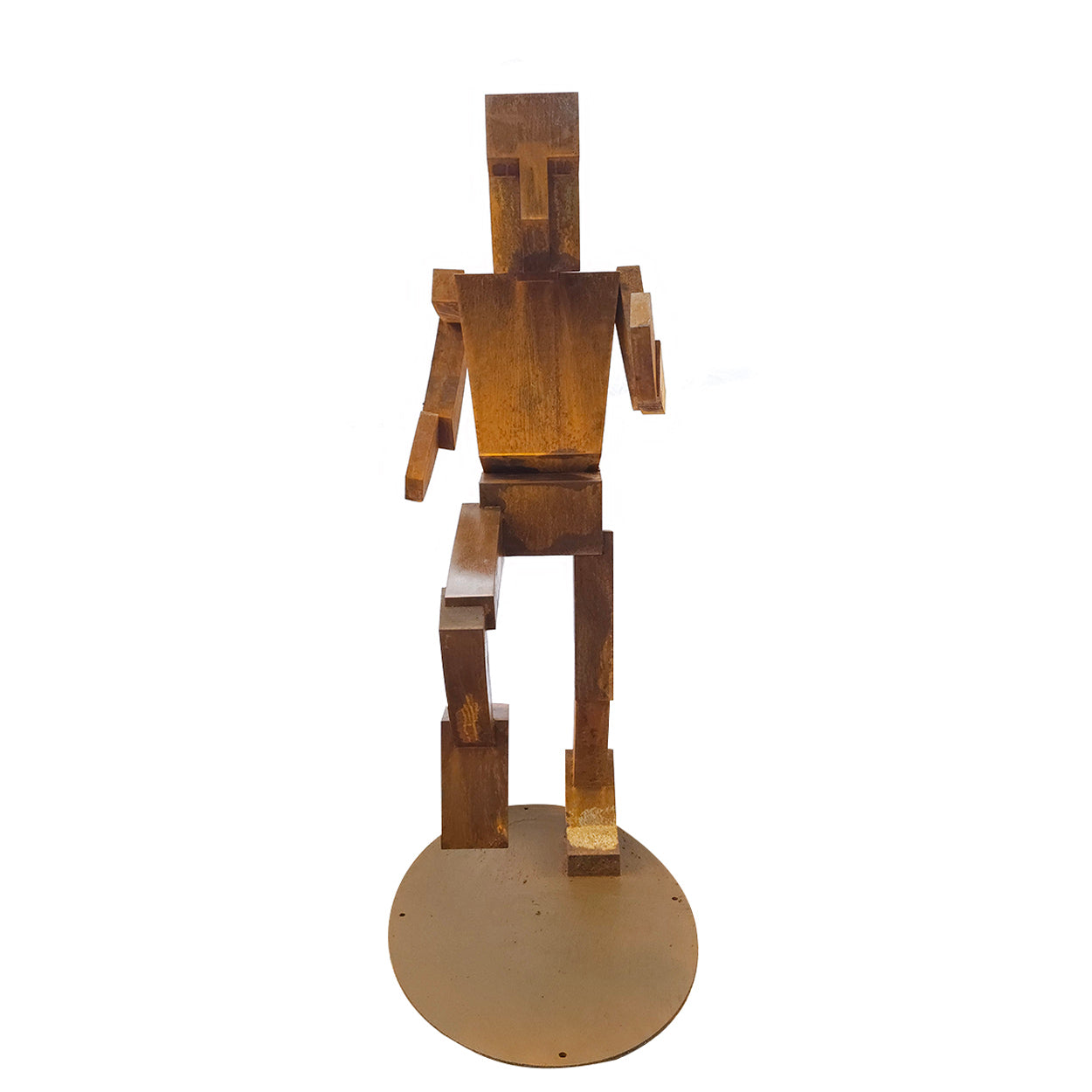 Corten Robot Adam Heykeli