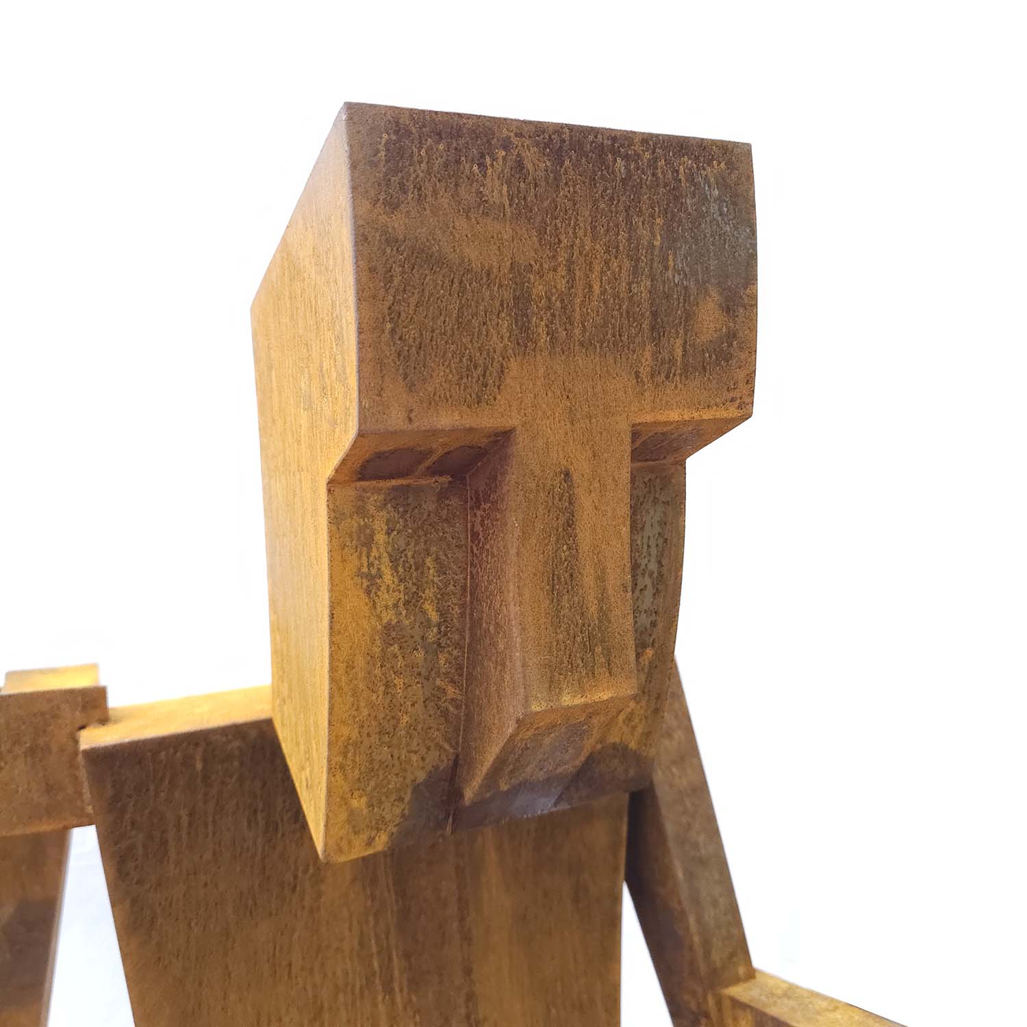 Corten Robot Adam Heykeli