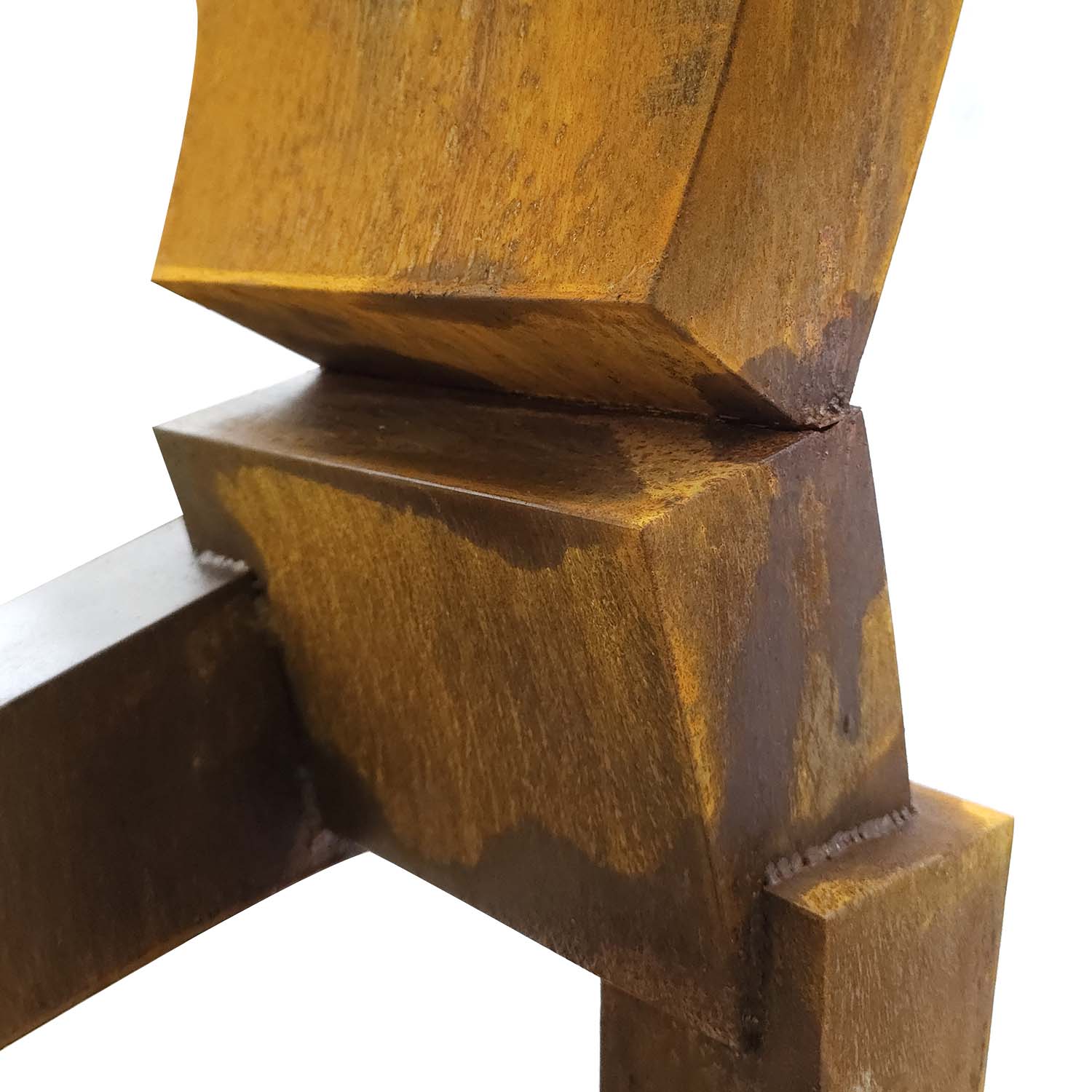 Corten Robot Adam Heykeli