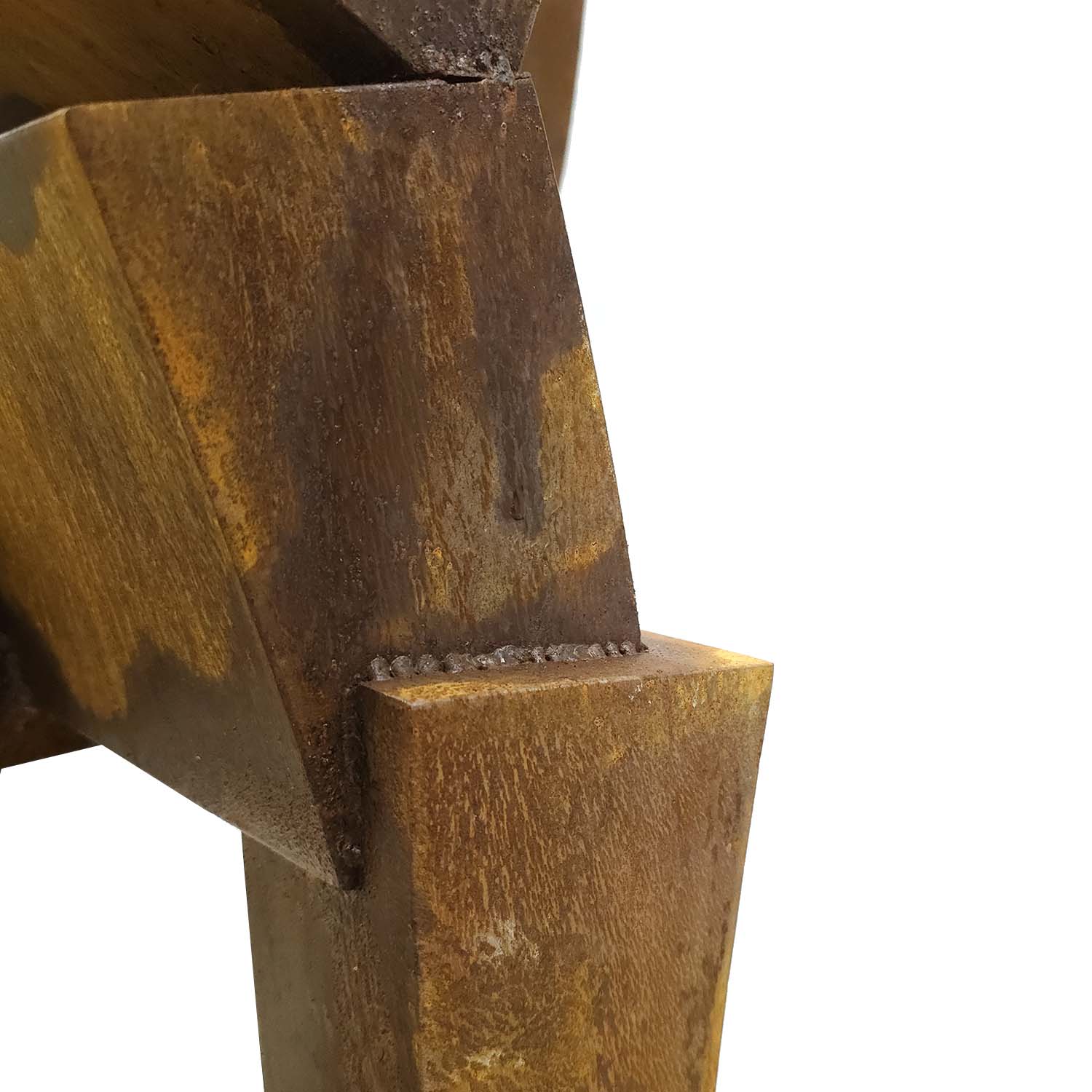 Corten Robot Adam Heykeli