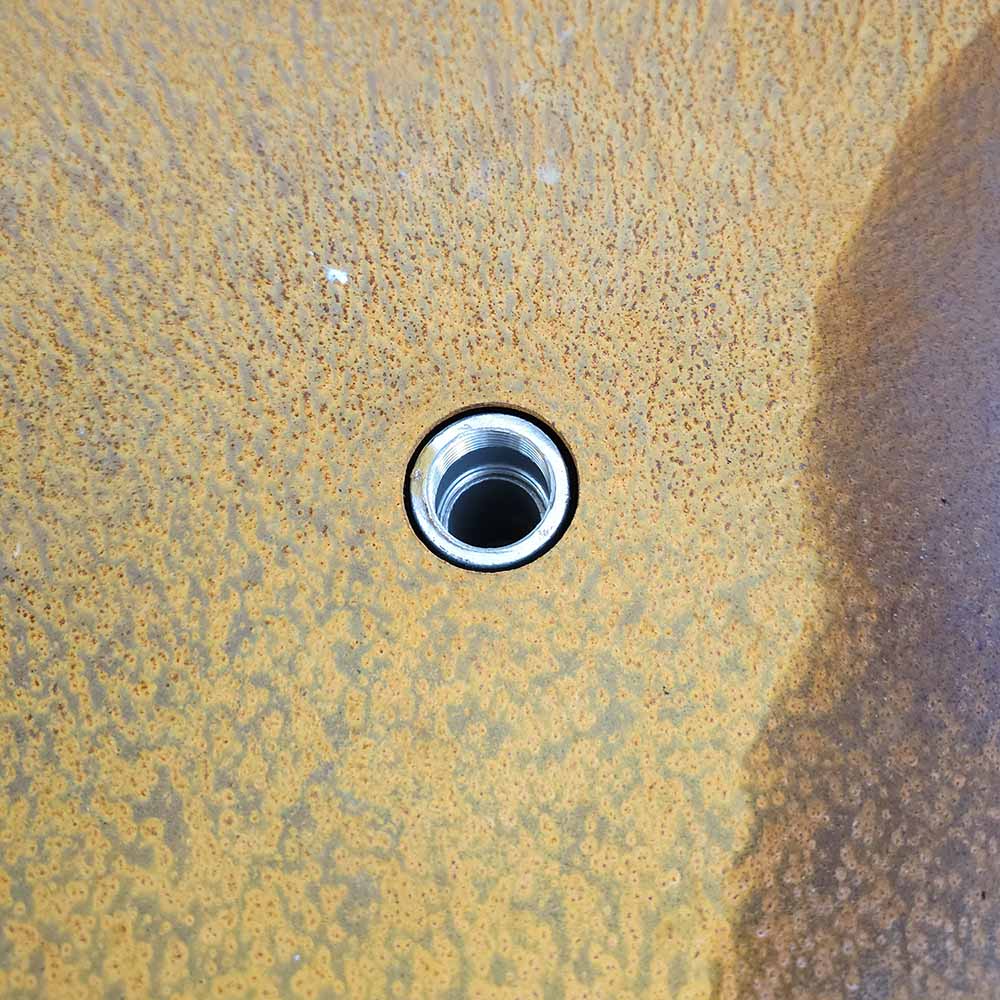 Corten Yuvarlak Su Tablası