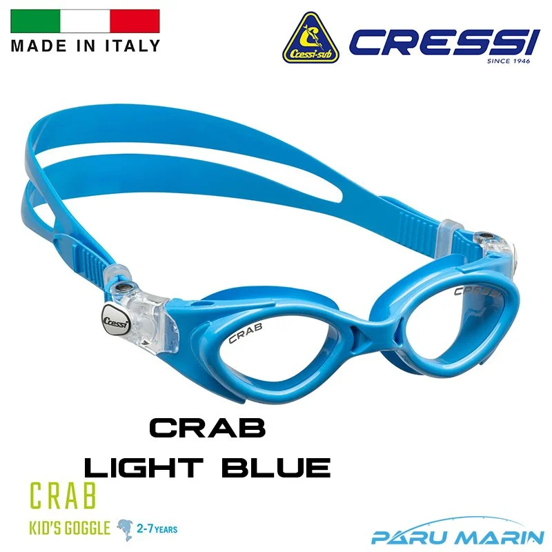 Cressi Crab 2-7 Yaş Mavi Yüzücü Gözlüğü
