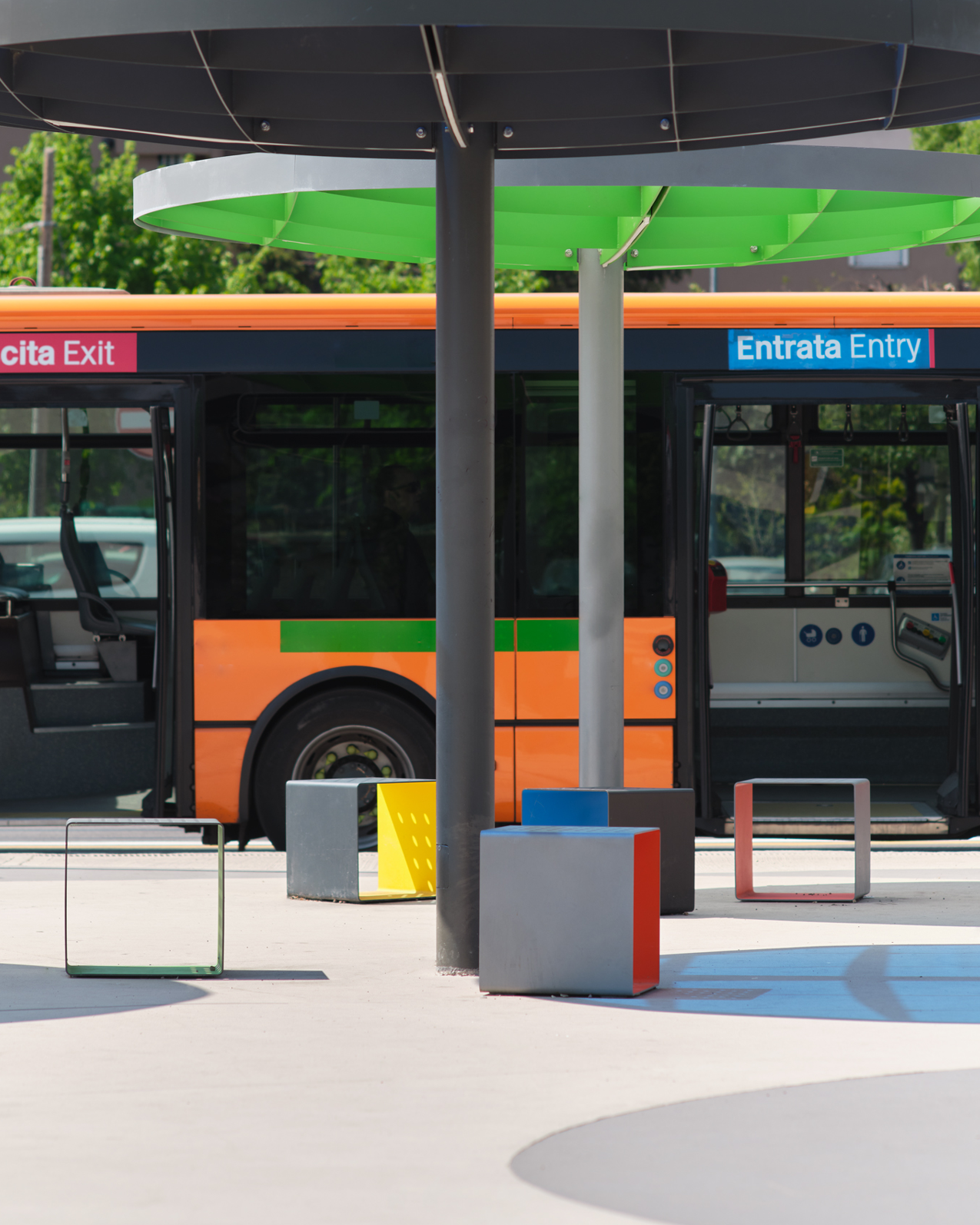 Cubix Metal Koltuk - Kırmızı