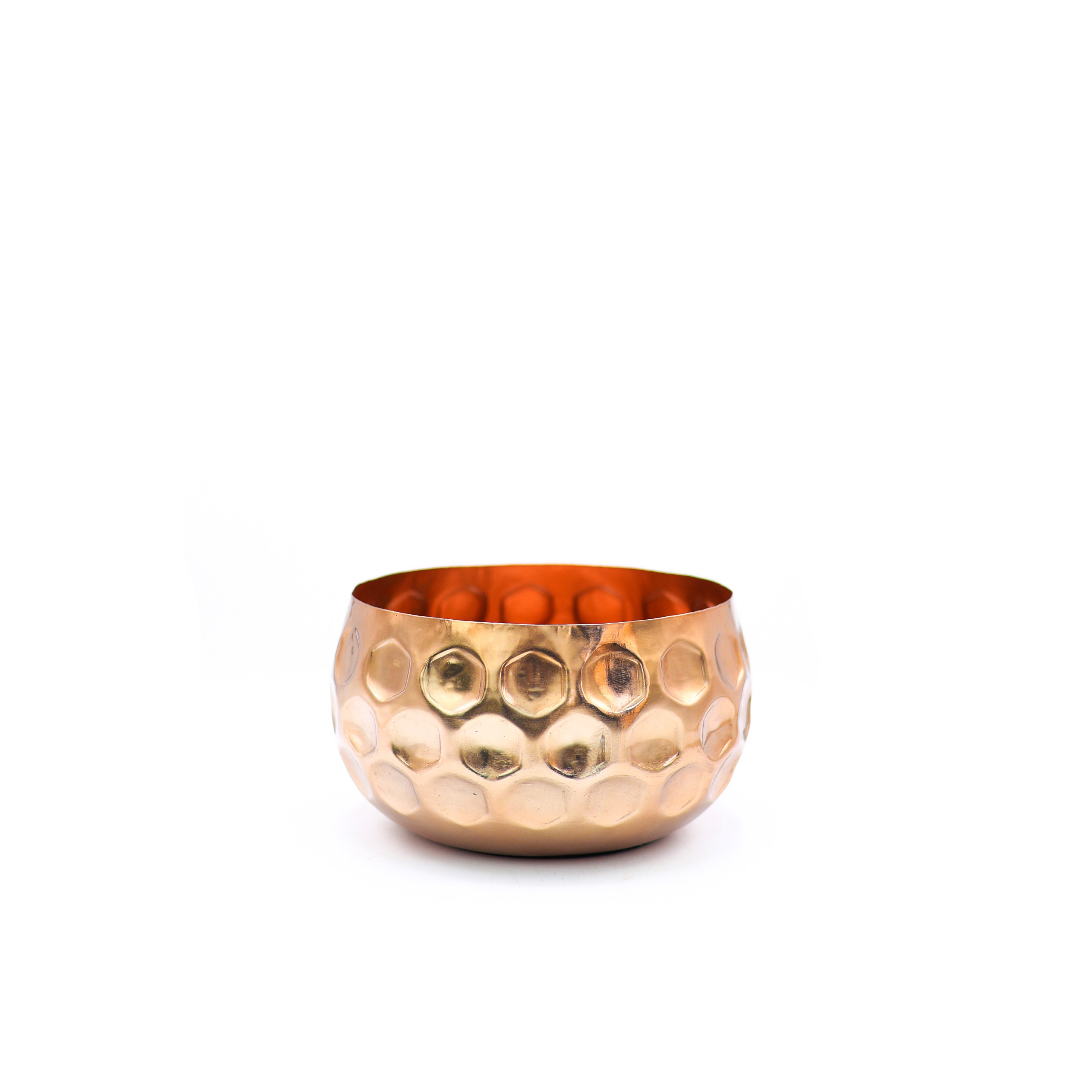 Cuivre Metal Saksı Büyük Boy Bronz