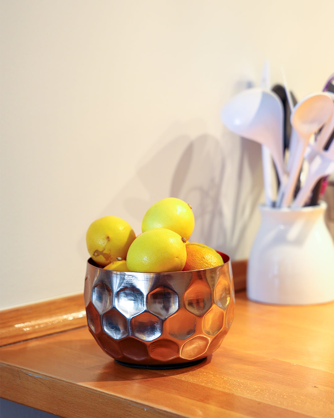 Cuivre Metal Saksı Küçük Boy Bronz