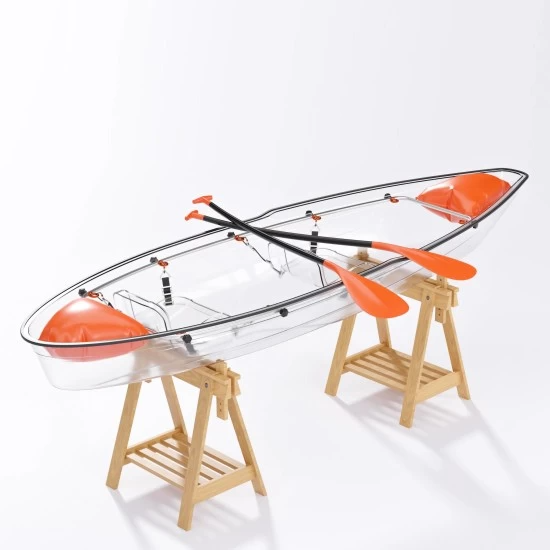 Delphın Çift Kişilik Şeffaf Kano