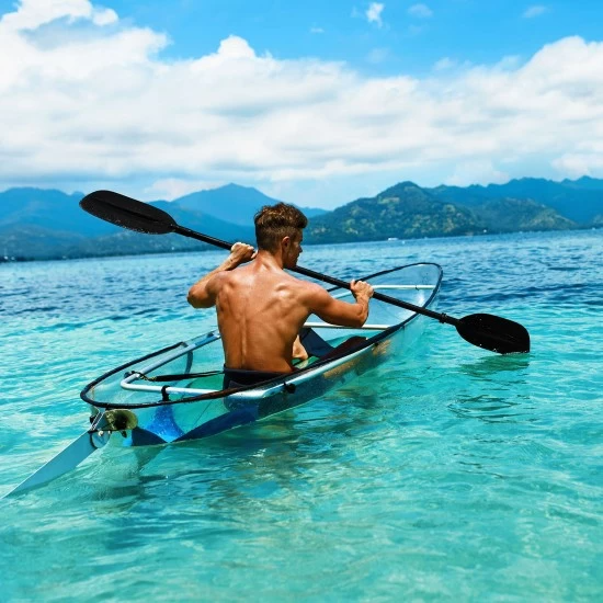 Delphın Çift Kişilik Şeffaf Kano