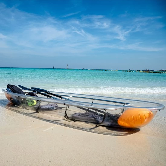 Delphın Çift Kişilik Şeffaf Kano