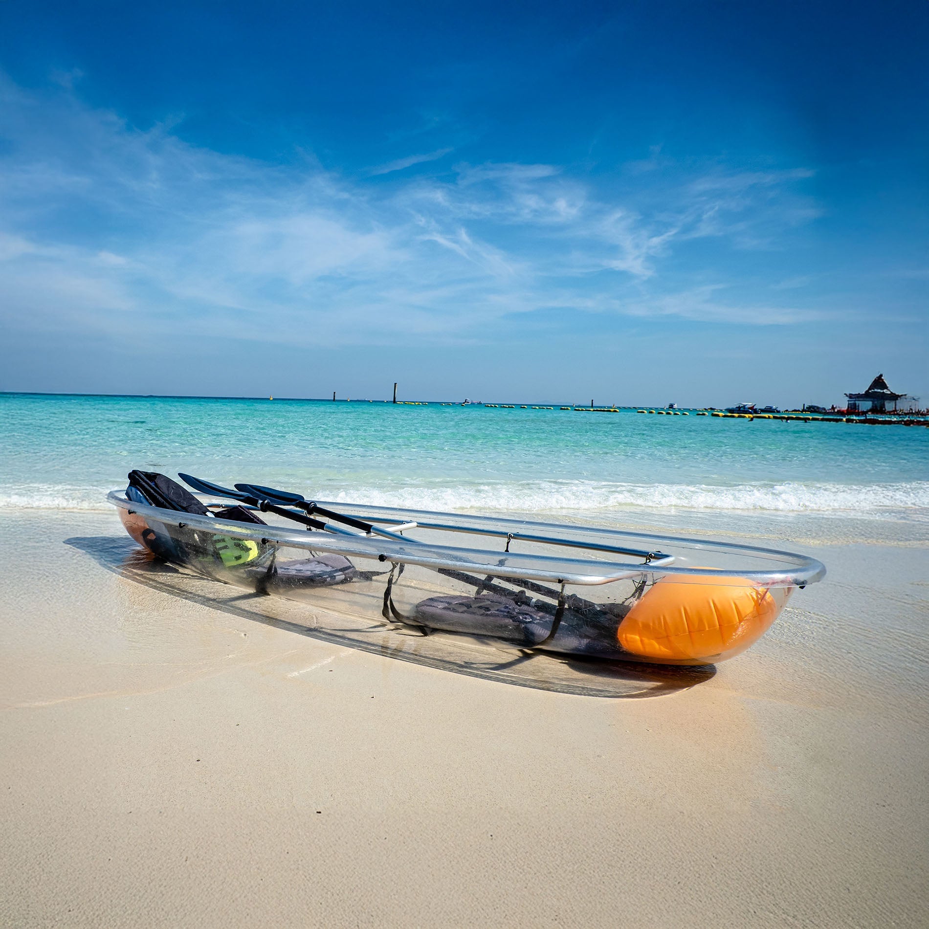 Delphın Çift Kişilik Şeffaf Kano