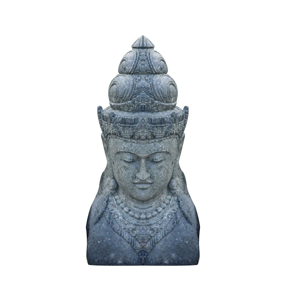 Dewi Oyma Taş Büst Heykel Gri