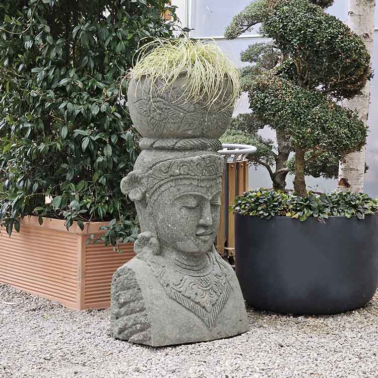 Dewi Oyma Taş Saksı Gri