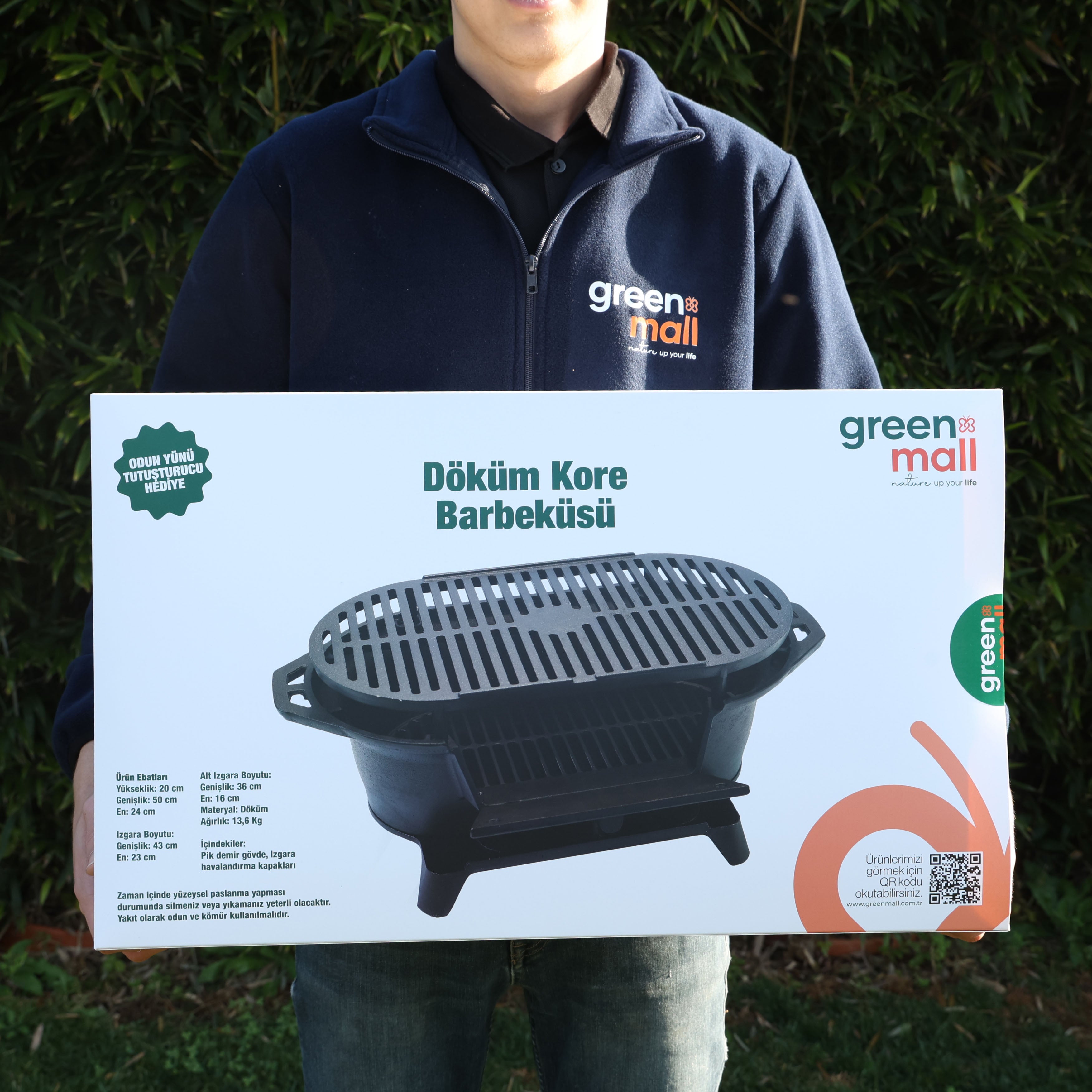 Döküm Kore Barbeküsü Siyah