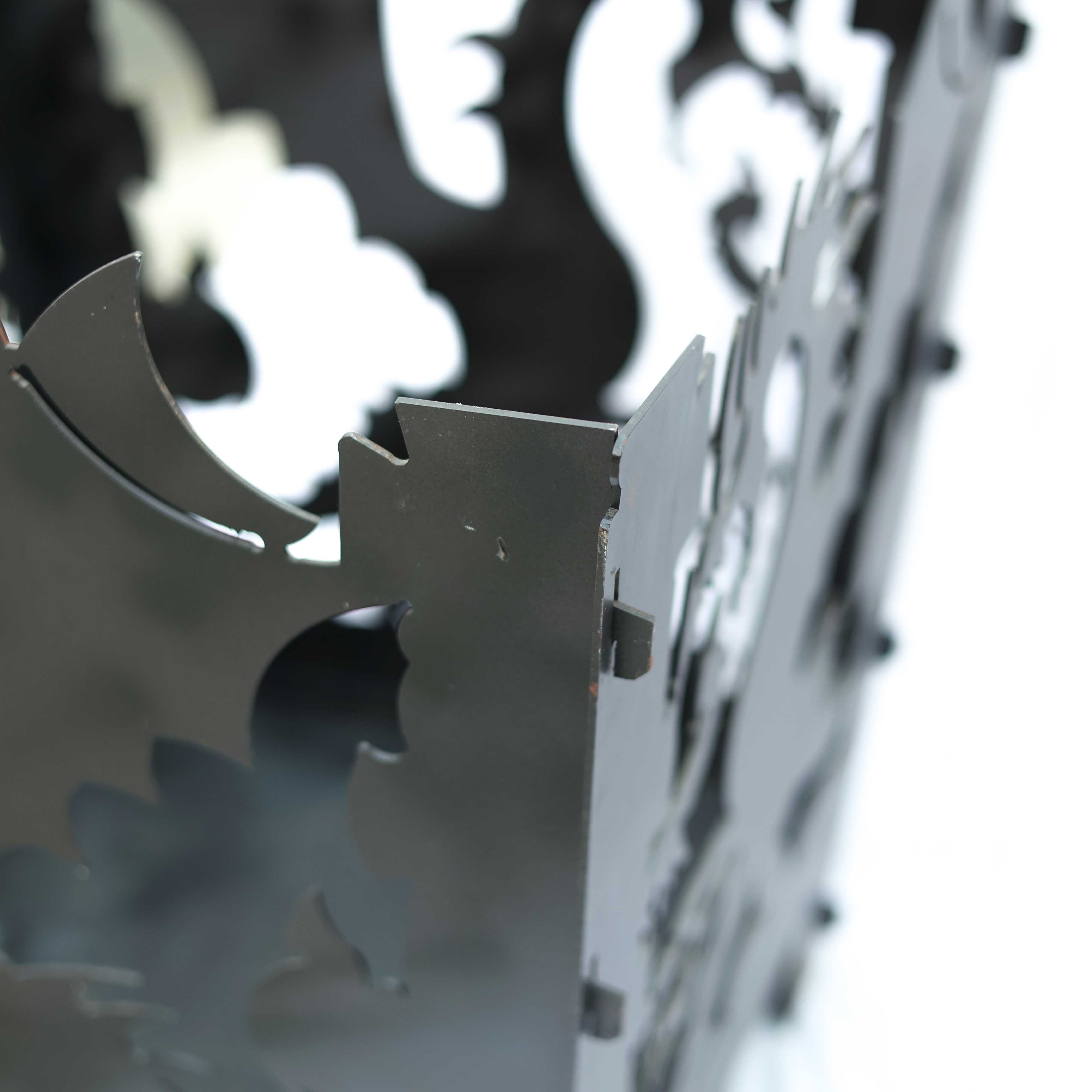 Dragon Açık Hava Bahçe Şöminesi Siyah