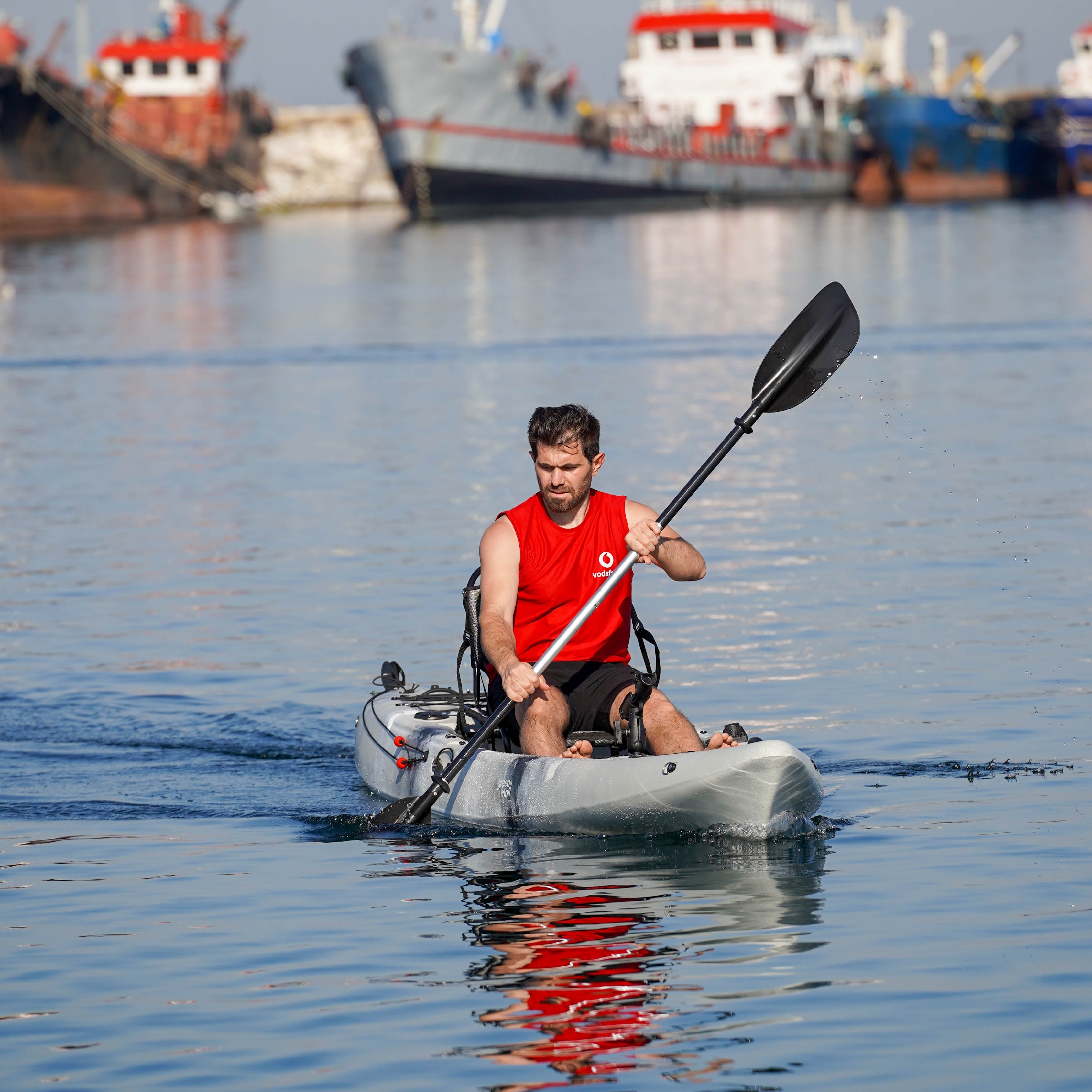 Fishman Balıkçı Kanosu Gri Yeşil Siyah