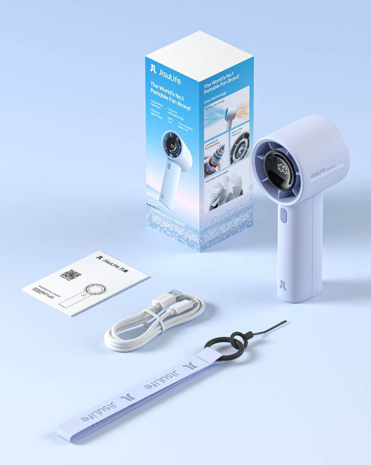 Handheld Fan Life10 S (5000mAh) Mavi El Fanı