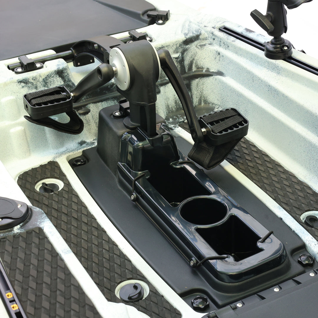 Harman Balıkçı Kanosu Beyaz Gri Siyah