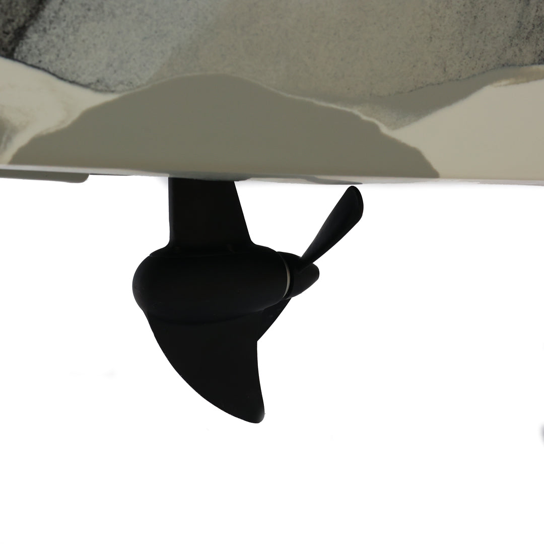 Harman Balıkçı Kanosu Beyaz Gri Siyah