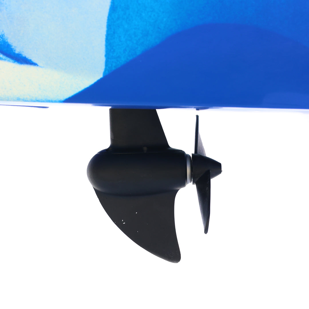 Harman Balıkçı Kanosu Mavi Beyaz Siyah