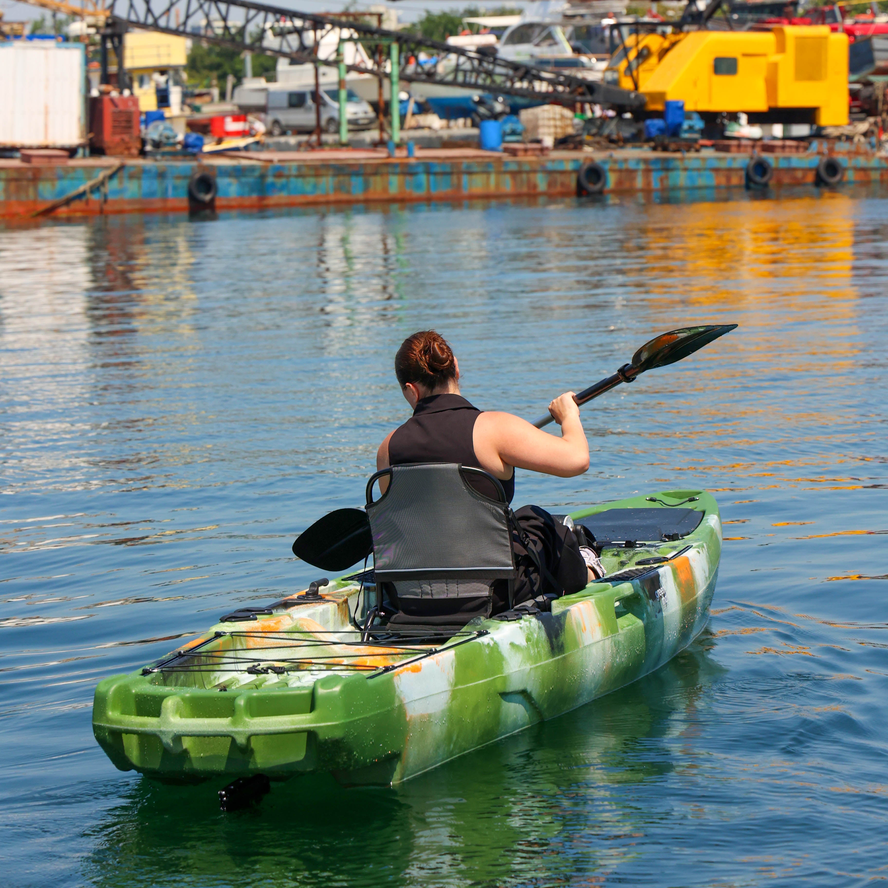 Harman Balıkçı Kanosu Yeşil Beyaz Turuncu