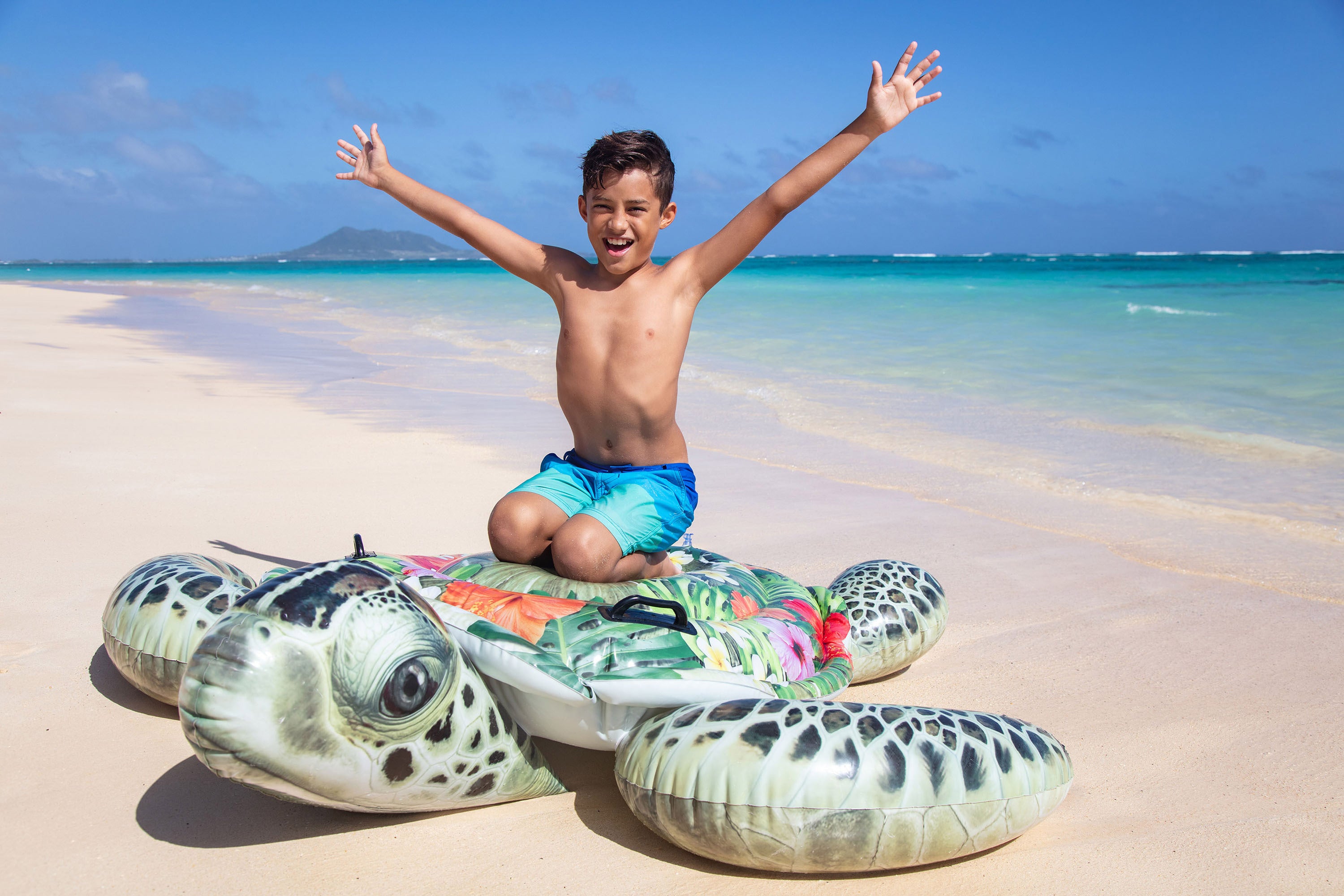 Intex Desenli Şişme Kaplumbağa Deniz Yatağı