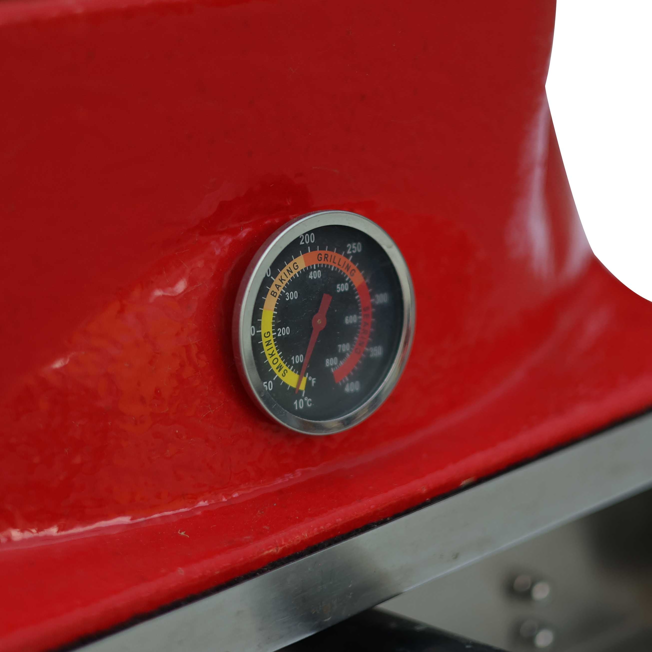 Kamado Pizza Fırını Kırmızı