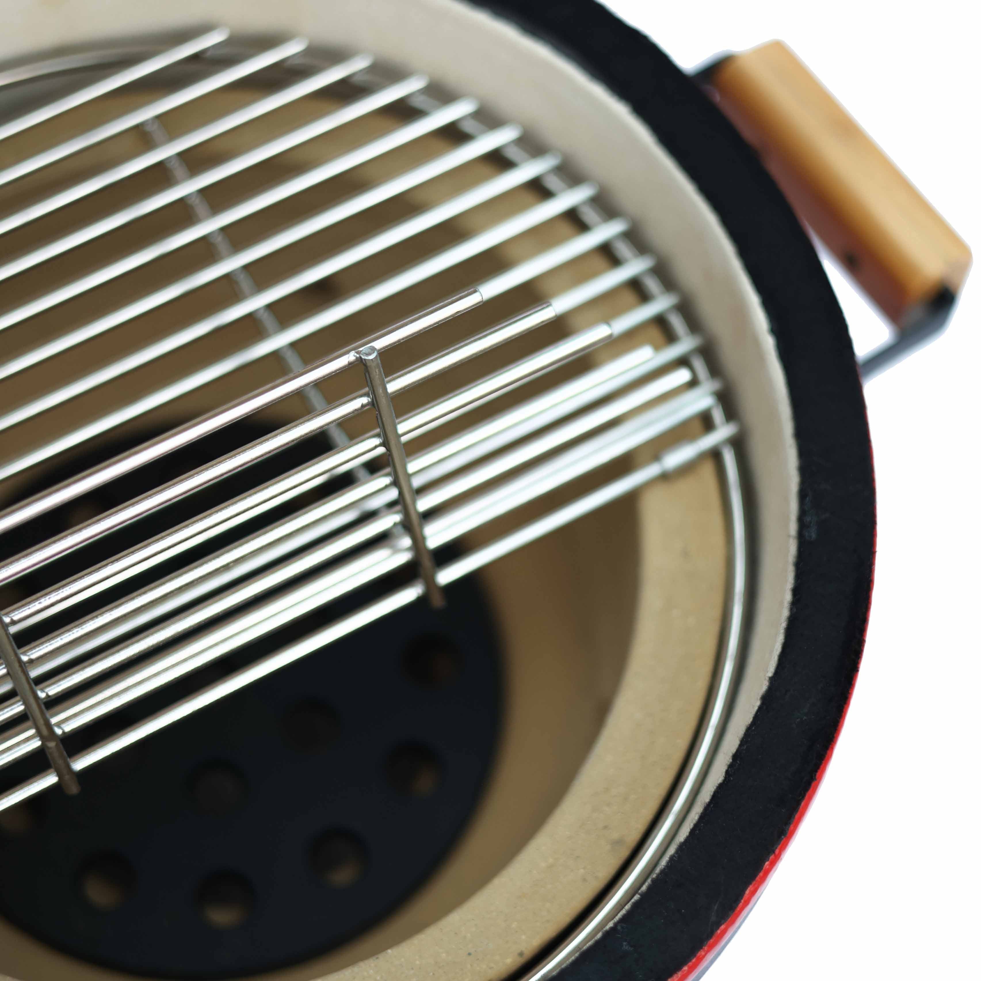 Kamado Seramik Mangal 40 cm Kırmızı