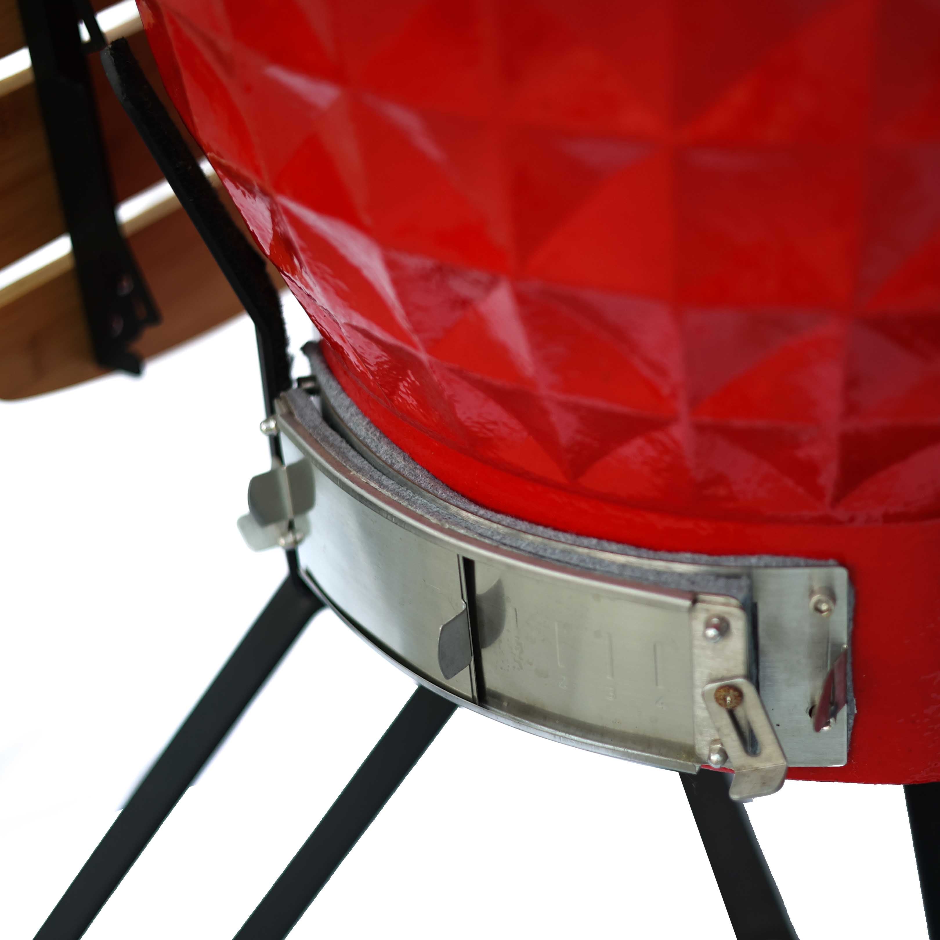 Kamado Seramik Mangal 61 cm Kırmızı