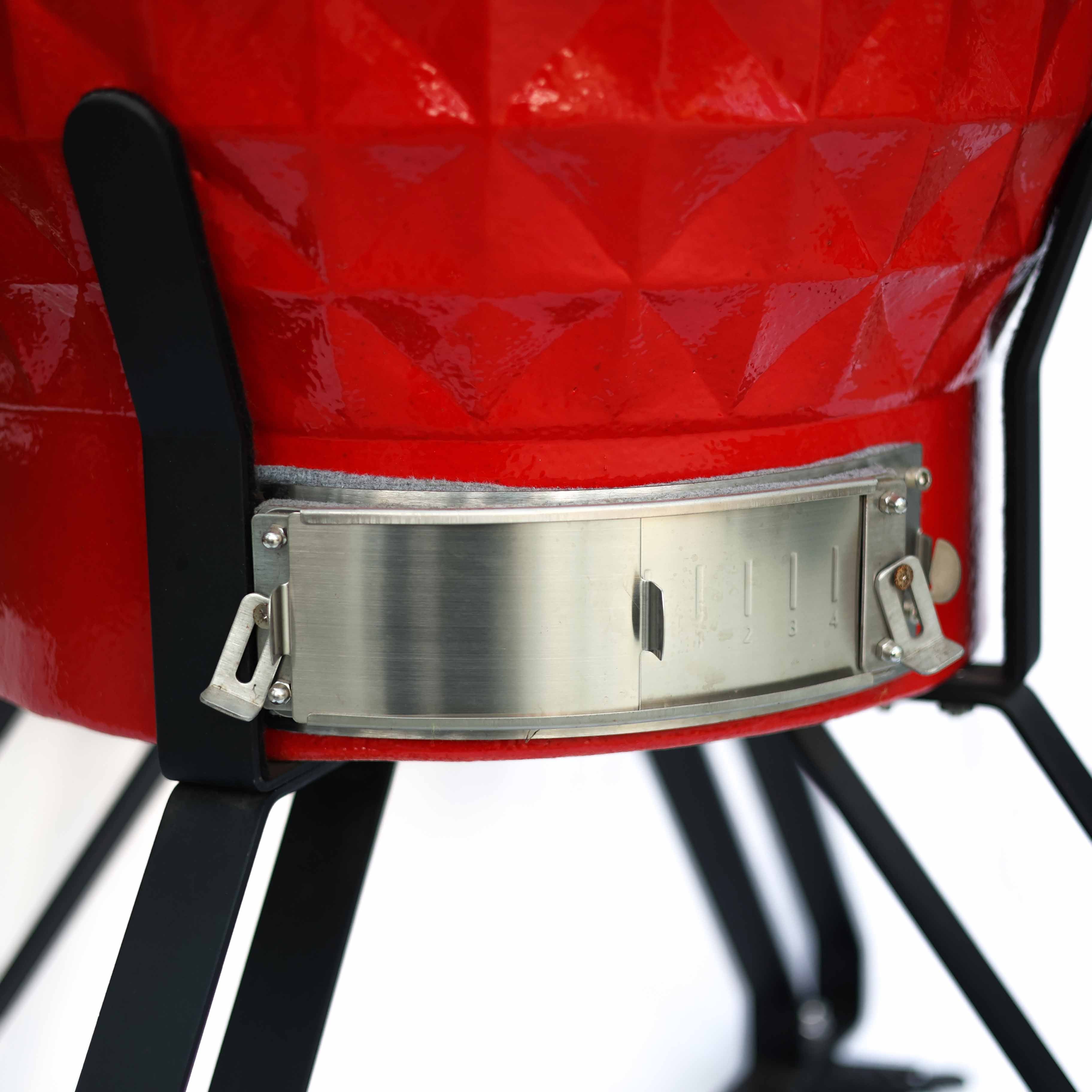 Kamado Seramik Mangal 61 cm Kırmızı